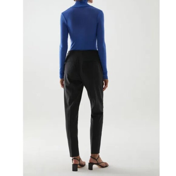 NEW COS | Tailored Wool Slim-Fit Trousers In Black - Picture 2 of 16